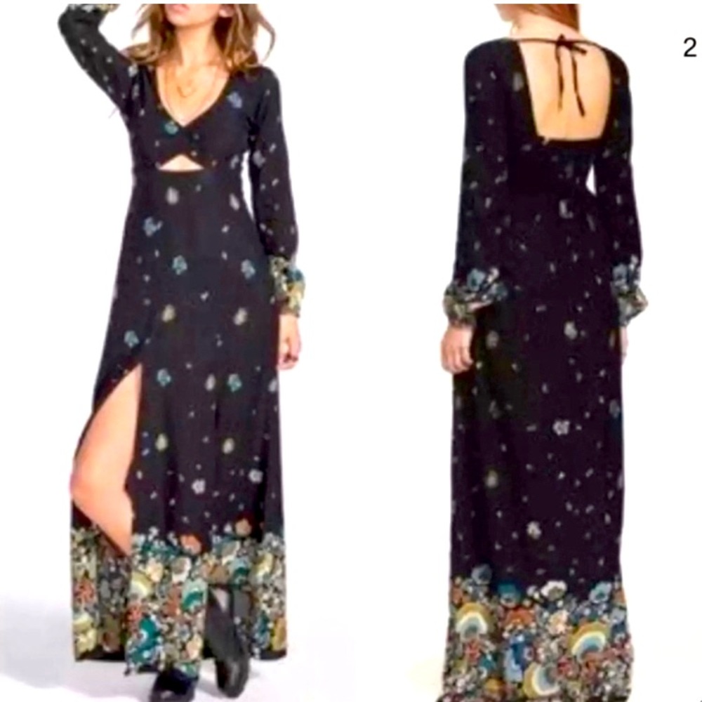 O'Neill Cheyanne Floral Printed Long Sleeve Maxi dress